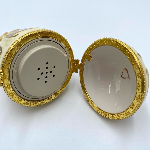 Mr. Christmas Valerie Parr Hill Musical Egg Ornament Trinket Yellow Angels WORKS - Picture 10 of 11